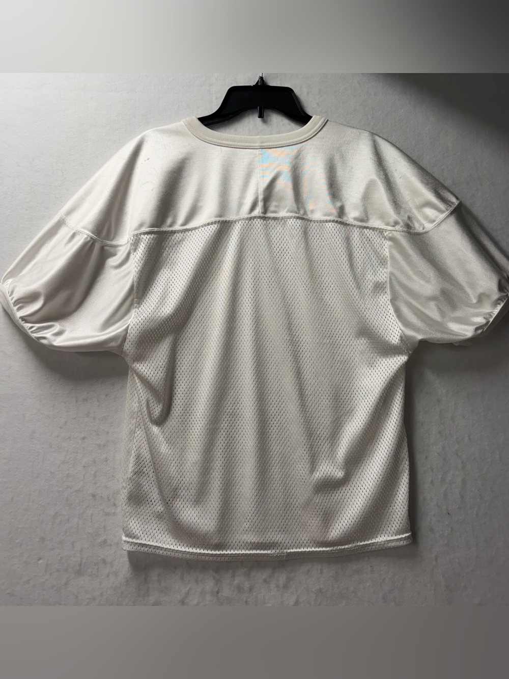 Nike Team Football Jersey Men’s Size Medium White Practice Mesh Jersey - Picture 4 of 7